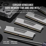 Corsair Vengeance White DDR5 32GB RAM με 2x16GB Modules και Ταχύτητα 6400 για Desktop CMK32GX5M2B6400Z36W - Image 6