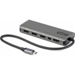 StarTech USB-C Docking Station με HDMI/DisplayPort 4K PD Ethernet και συνδεση 2 Οθονών Ασημί (DKT31CMDPHPD)