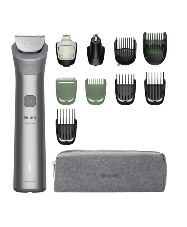 Philips Multigroom S5000 Σετ Επαναφορτιζόμενης Κουρευτικής Μηχανής Γκρι MG5941/15
