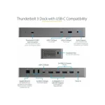 StarTech USB-C / USB-A Docking Station με 4K PD Ethernet Γκρι (TB3CDK2DHUE) - Image 3