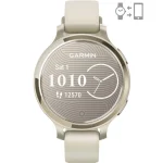 Garmin Lily 2 Aluminium 35mm Αδιάβροχο Smartwatch με Παλμογράφο (Gold/Bone) 010-02891-00