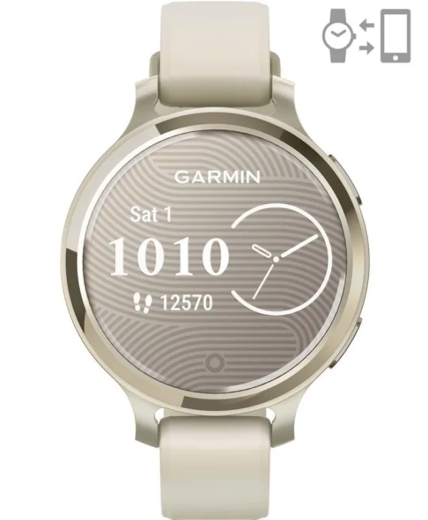 Garmin Lily 2 Aluminium 35mm Αδιάβροχο Smartwatch με Παλμογράφο (Gold/Bone) 010-02891-00