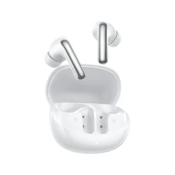 QCY MeloBuds N60 Bluetooth Handsfree Ακουστικά με Αντοχή στον Ιδρώτα και Θήκη Φόρτισης Λευκά QCY-HT19 White