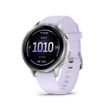 Garmin Venu 4 Stainless Steel 41mm Αδιάβροχο Smartwatch με Παλμογράφο (Silver with Periwinkle) 010-03013-01