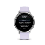 Garmin Venu 4 Stainless Steel 41mm Αδιάβροχο Smartwatch με Παλμογράφο (Silver with Periwinkle) 010-03013-01 - Image 2
