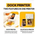 Kodak Dock Era Yellow 4PAss Inkjet Εκτυπωτής για Φωτογραφίες με Bluetooth KOPRIPD600Y KOPRID600Y - Image 3