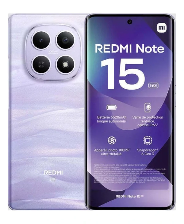 Xiaomi Redmi Note 15 NFC 5G Dual SIM (8/256GB) Mist Purple MZB0LWFEU