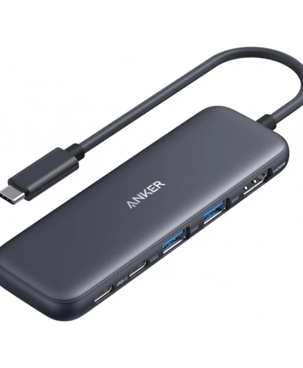 Anker 332 5-in-1 USB-C Docking Station με HDMI 4K PD Γκρι A8355H11