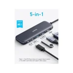 Anker 332 5-in-1 USB-C Docking Station με HDMI 4K PD Γκρι A8355H11 - Image 3