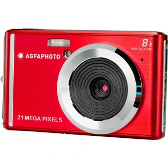 AgfaPhoto DC5200 Compact Φωτογραφική Μηχανή 21MP με Οθόνη 2.4" και Ανάλυση Video 1280 x 720 pixels Κόκκινη DC5200RO