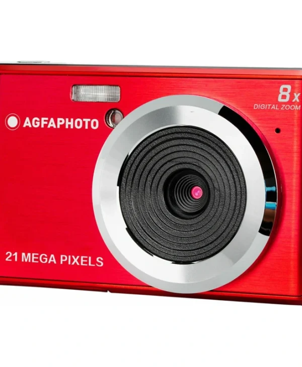 AgfaPhoto DC5200 Compact Φωτογραφική Μηχανή 21MP με Οθόνη 2.4" και Ανάλυση Video 1280 x 720 pixels Κόκκινη DC5200RO