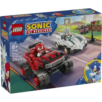 LEGO Sonic The Hedgehog Silver's Car vs. Knuckles' Monster Truck για 8+ ετών Ετών 378τμχ 77118