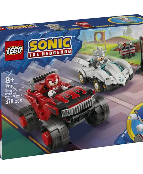 LEGO Sonic The Hedgehog Silver's Car vs. Knuckles' Monster Truck για 8+ ετών Ετών 378τμχ 77118