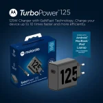 Motorola Φορτιστής με 2 Θύρες USB-C και Καλώδιο USB-C - USB-C 125W Μαύρος (Turbopower) SJMC1252 - Image 4