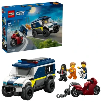 LEGO City Police Prisoner Transport Van για 6+ ετών Ετών 198τμχ 60479