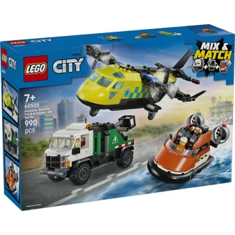 LEGO City Airplane, Service Truck & Hovercraft Remix για 7+ ετών Ετών 990τμχ 60505