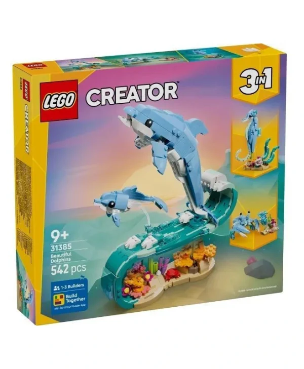 LEGO Creator 3-in-1 Sea Animals: Beautiful Dolphins για 9+ ετών Ετών 542τμχ 31385