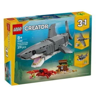 LEGO Creator 3-in-1 Fierce Shark with a Treasure Chest για 8+ ετών Ετών 379τμχ 31381