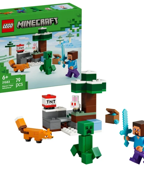 LEGO Minecraft Steve's Taiga Adventure για 6+ ετών Ετών 79τμχ 21583