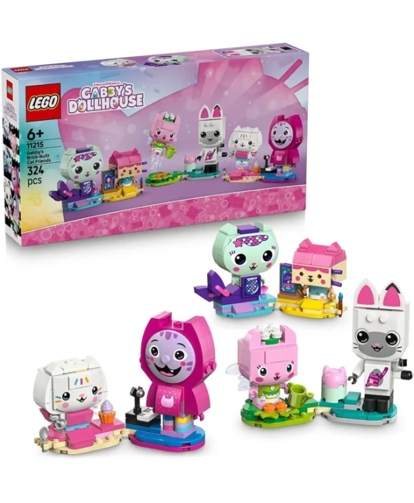 LEGO Gabby's Dollhouse Gabby's Brick-Built Cat Friends για 6+ ετών Ετών 324τμχ 11215