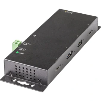 StarTech Metal Industrial USB 3.1 Hub 4 Θυρών με σύνδεση USB-A και Εξωτερική Παροχή Ρεύματος HB31C2A2CME