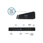 StarTech USB-A Docking Station με HDMI/DisplayPort 4K PD Ethernet και συνδεση 2 Οθονών Μαύρο (USB3DOCKHDPC) - Image 5