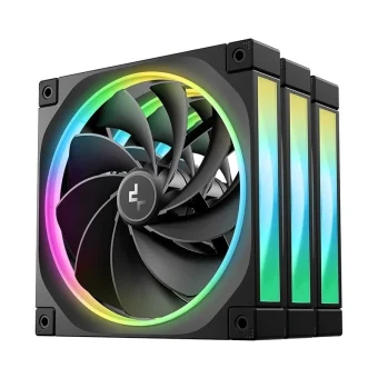 Deepcool FL14R Case Fan 140mm με ARGB Φωτισμό και Σύνδεση 4-Pin PWM 3τμχ R-FL14R-BKAPN3-G