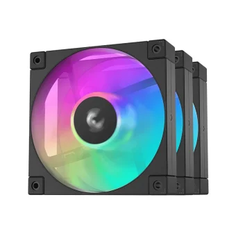 Deepcool FD12 Case Fan 120mm με ARGB Φωτισμό και Σύνδεση 4-Pin PWM 3τμχ R-FD12-BKAPN3-G