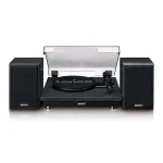 Lenco LS-100 LS100BK Πικάπ με Belt Drive, Προενίσχυση και Ενσωματωμένα Ηχεία Μαύρο