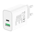 Techly Φορτιστής Χωρίς Καλώδιο με Θύρα USB-A και Θύρα USB-C 30W Λευκός (IPW-USB-30WACG) 621901 - Image 2