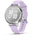 Garmin Lily 2 Aluminium 35mm Αδιάβροχο Smartwatch με Παλμογράφο (Silver/Jasmine Purple) 010-02891-01 - Image 5