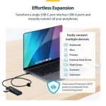 StarTech USB 3.2 Hub 4 Θυρών με σύνδεση USB-C H5C4A-USB-HUB-2 - Image 7