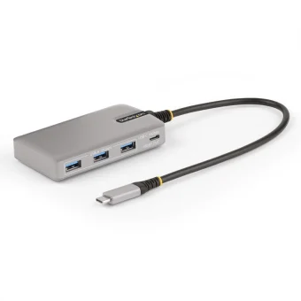 StarTech USB 2.0 Hub 3 Θυρών με σύνδεση USB-A / USB-C Γκρι HB31C3A1CDPPD3