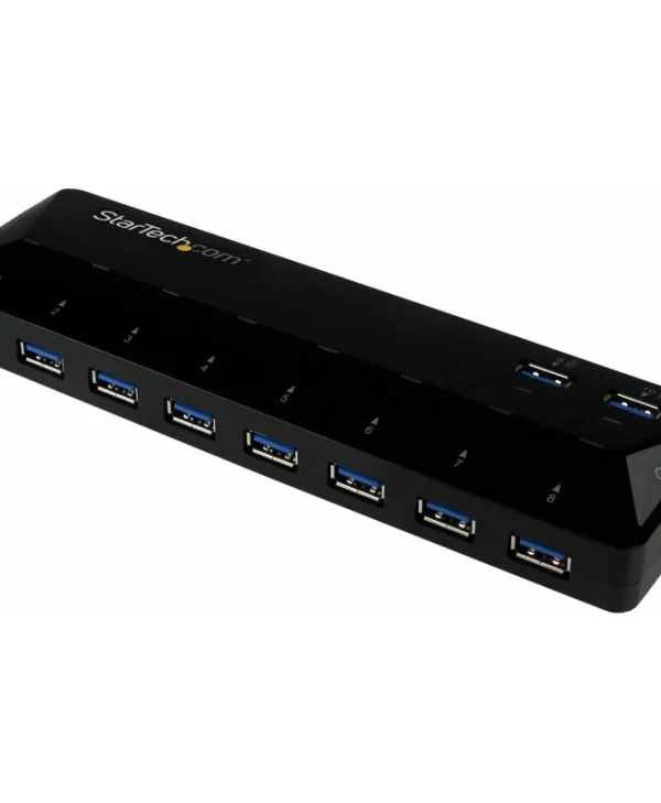 StarTech USB 3.0 Hub 10 Θυρών με σύνδεση USB-A & Θύρα Φόρτισης και Εξωτερική Παροχή Ρεύματος ST103008U2C