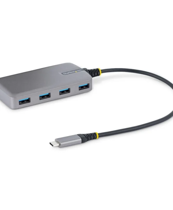StarTech USB 3.2 Hub 4 Θυρών με σύνδεση USB-C Γκρι 5G4AB-USB-C-HUB