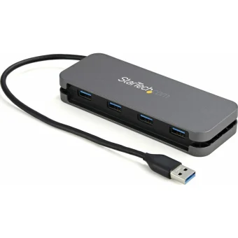StarTech USB 3.0 Hub 4 Θυρών με σύνδεση USB-A Ασημί HB30AM4AB