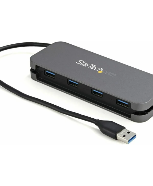 StarTech USB 3.0 Hub 4 Θυρών με σύνδεση USB-A Ασημί HB30AM4AB