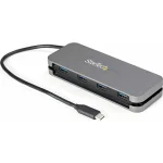 StarTech USB 3.0 Hub 4 Θυρών με σύνδεση USB-C Ασημί HB30CM4AB