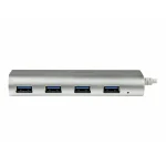 StarTech USB 3.0 Hub 4 Θυρών με σύνδεση USB-A Ασημί ST43004UA - Image 3
