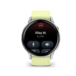 Garmin Venu 4 Stainless Steel 45mm Αδιάβροχο Smartwatch με Παλμογράφο (Silver with Citron) 010-03014-02 - Image 3