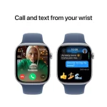 Apple Watch Series 10 Aluminium 46mm Αδιάβροχο με Παλμογράφο (Silver με Denim Sport Band (M/L)) MWWM3QF/A - Image 5