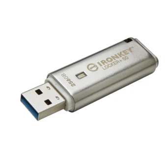 Kingston Ironkey Locker+ 50 256GB USB 2.0 Stick Ασημί IKLP50/256GB