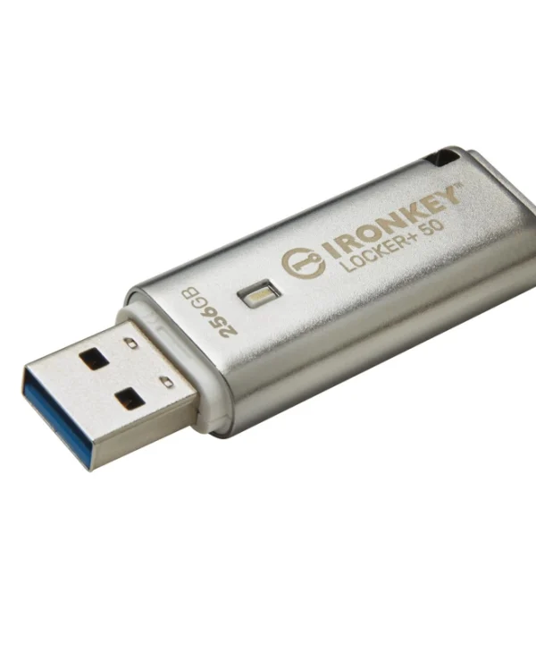 Kingston Ironkey Locker+ 50 256GB USB 2.0 Stick Ασημί IKLP50/256GB
