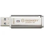 Kingston Ironkey Locker+ 50 256GB USB 2.0 Stick Ασημί IKLP50/256GB - Image 2