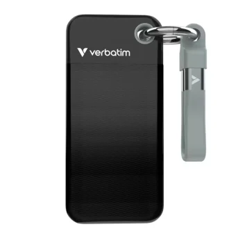 Verbatim Pocket USB 3.2 / USB-C Εξωτερικός SSD 1TB M.2 Black/Grey 32190