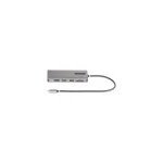 StarTech USB-C Docking Station με HDMI/DisplayPort 4K PD Ethernet και σύνδεση 3 Οθονών Ασημί (154B-USBC-MULTIPORT)