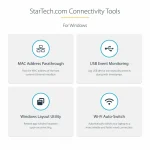 StarTech USB-C Docking Station με HDMI/DisplayPort 4K PD Ethernet και σύνδεση 3 Οθονών Ασημί (154B-USBC-MULTIPORT) - Image 6