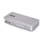 StarTech Thunderbolt 4 Docking Station με HDMI/DisplayPort 4K PD Ethernet και σύνδεση 4 Οθονών Ασημί (132UE-TB4USB4DOCK) - Image 2