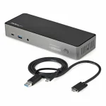 StarTech USB-C Docking Station με HDMI/DisplayPort 4K PD Ethernet και συνδεση 3 Οθονών Μαύρο (DK31C3HDPDUE) - Image 3