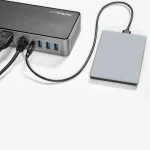 StarTech USB-C Docking Station με HDMI/DisplayPort 4K PD Ethernet και συνδεση 3 Οθονών Μαύρο (DK31C3HDPDUE) - Image 5